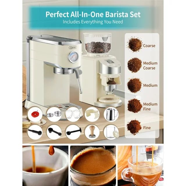 Blixen Gevi Espresso Machine with Grinder