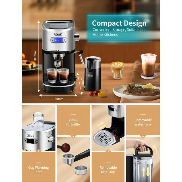 Blixen Gevi Espresso Machine with Frother